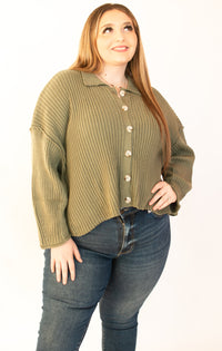 Fall Views Button Sweater Top