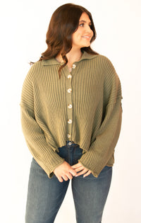 Fall Views Button Sweater Top