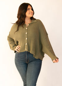 Fall Views Button Sweater Top