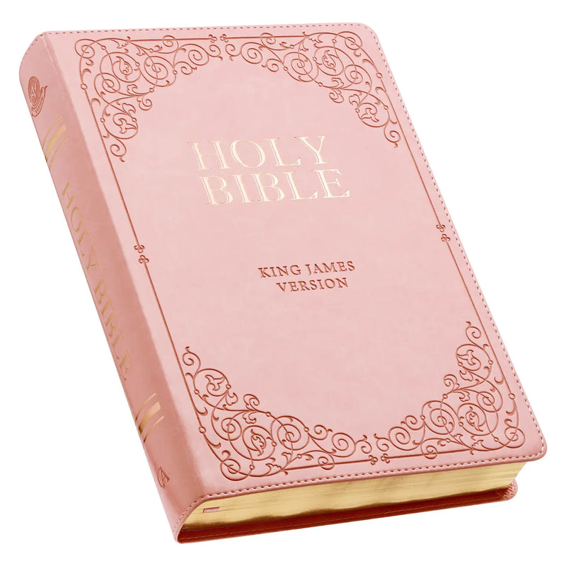 Pink Leather KJV Bible