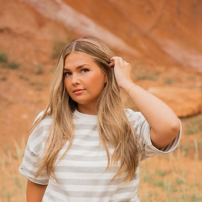 Brown Leather Headband