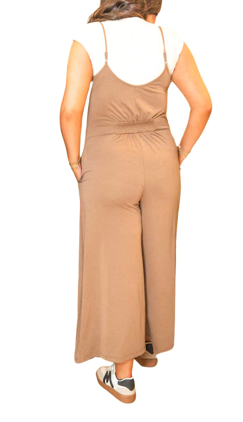 On Track Wide Leg Jumpsuit