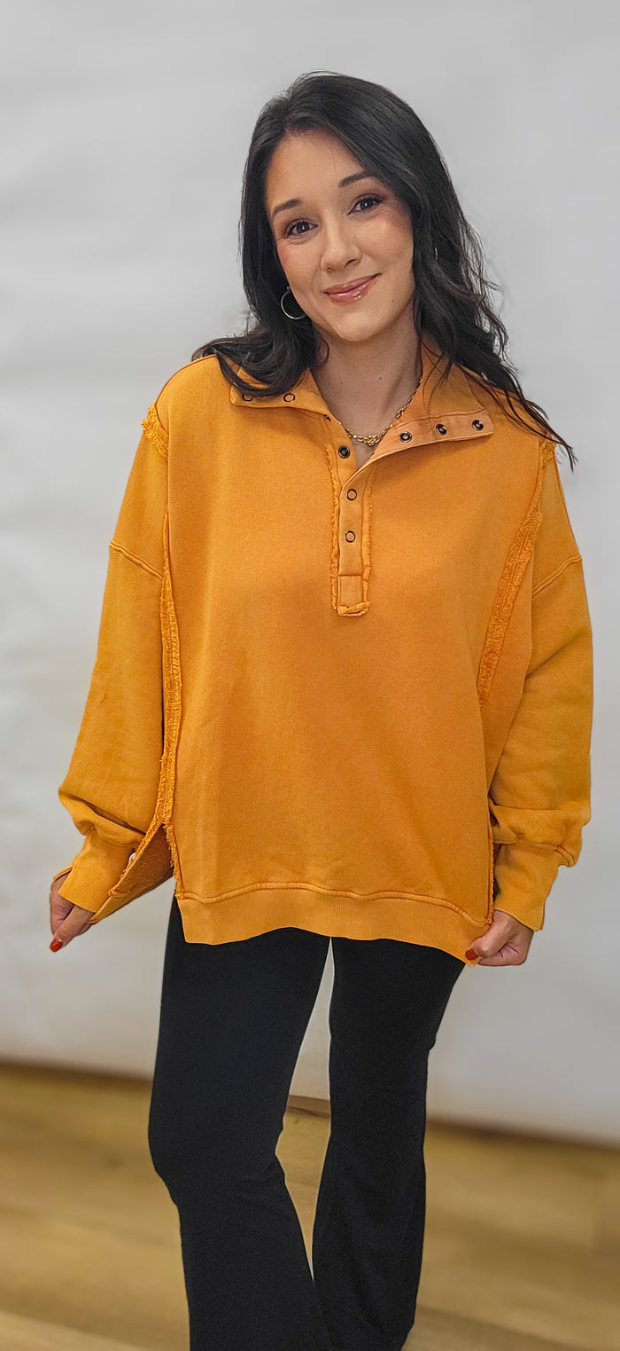 Pumpkin Spice French Terry Pullover