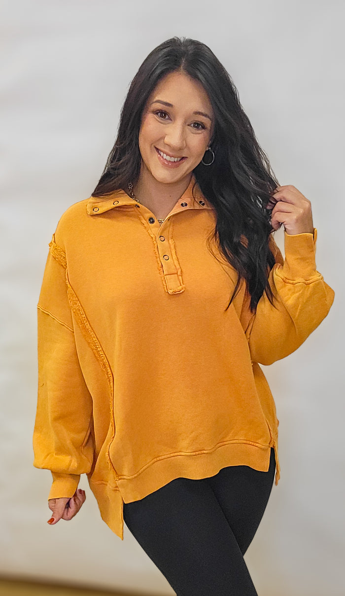 Pumpkin Spice French Terry Pullover